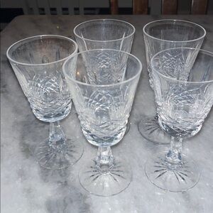 Make An Offer 5 Waterford Lismore Glasses